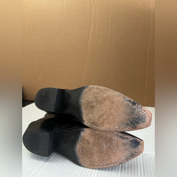 Lucchese Women’s Size 8.5 C Black Buffalo Cowboy Boot N4501 54 - Picture 5 of 15